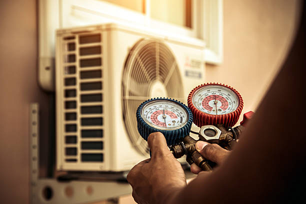 Professional Air Conditioning Service technician working in Union, OH